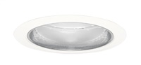 Juno Recessed Lighting 204C-WH (204 CWH) 5" LED, Line Voltage Downlight Trim, Clear Reflector, White Trim