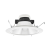 Juno Recessed Lighting 204HYP3-C-WH (204HYP3 CWH) 5" LED Hyperbolic Reflector Trim, Clear Alzak Cone, White Trim Ring