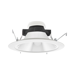 Juno Recessed Lighting 204HYP3-C-WH (204HYP3 CWH) 5" LED Hyperbolic Reflector Trim, Clear Alzak Cone, White Trim Ring