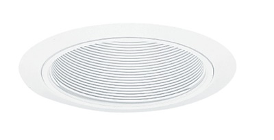 Juno Recessed Lighting 205W-WH (205 WWH) 5" LED, Line Voltage Baffle Trim, White Baffle, White Trim