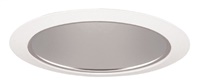 Juno Recessed Lighting 206HZ-WH (206 HZWH) 5" Line Voltage Deep Cone Reflector Trim, Haze Reflector, White Trim