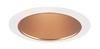 Juno Recessed Lighting 206WHZ-WH (206 WHZWH)  5" Line Voltage Deep Cone Reflector Trim, Wheat Haze Reflector, White Trim