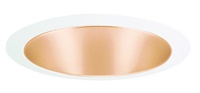 Juno Recessed Lighting 207WHZ-WH (207 WHZWH) 5" Line Voltage Cone Reflector Trim, Wheat Haze Reflector, White Trim