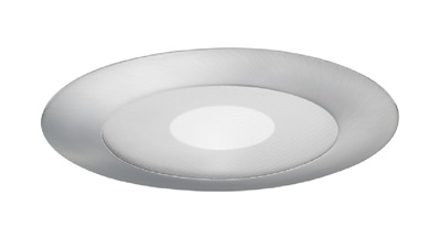 Juno Recessed Lighting 212N-SC (212N SC) 5" LED, Line Voltage Perimeter Frosted Lens Shower Trim, Satin Chrome Trim