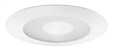 Juno Recessed Lighting 212N-WH (212N WH) 5" LED, Line Voltage Perimeter Frosted Lens Shower Trim, White Trim