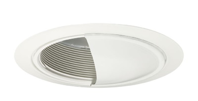 Juno Recessed Lighting 213G3W-WH (213G3 WWH) 5" LED Wall Wash Baffle Trim, White Baffle, White Trim Ring