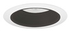 Juno Recessed Lighting 215B-WH (215 BWH) 5" Line Voltage, Compact Fluorescent, Enclosed Baffle Trim, Black Baffle, White Trim