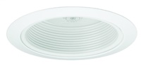 Juno Recessed Lighting 215W-WH (215 WWH) 5" Line Voltage, Compact Fluorescent, Enclosed Baffle Trim, White Baffle, White Trim