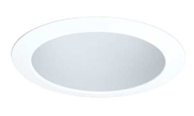 Juno Recessed Lighting 216W-WH (216 WWH) 5" Line Voltage, Compact Fluorescent Enclosed Cone Reflector Trim, White Reflector, White Trim