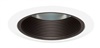 Juno Recessed Lighting 218B-WH (218 BWH) 5" Compact Fluorescent, Baffle Trim, Black Baffle, White Trim