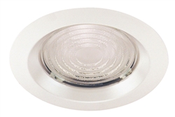 Juno Recessed Lighting 22-WH (22 WH) 6" LED, Line Voltage, Fluorescent, Fresnel Trim, White Trim