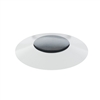 Juno Aculux Recessed Lighting 2301BHZ-WH-FM (2ABV BD WHFM WET) 2" Round Adjustable Regressed Beveled Lensed Pinhole LED Flush Mount, White Trim