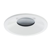Juno Aculux Recessed Lighting 2301BHZ-WH-SF (2ABV BD WHSF WET) 2" Round Adjustable Regressed Beveled Lensed Pinhole LED Self Flanged, White Trim