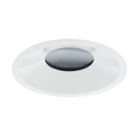 Juno Aculux Recessed Lighting 2302BHZ-WH-SF (2DBV BD WHSF) 2" Round Regressed Beveled LED, Low Voltage Self Flanged Pinhole Lensed, White Trim
