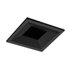 Juno Aculux Recessed Lighting 2302SQBHZ-BL-FM 2" LED Square Regressed Beveled Pinhole, Lensed, Black Haze Reflector, Black Flush Mount Trim