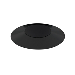 Juno Aculux Recessed Lighting 2308BHZ-BL-FM 2" Round Adjustable Regressed Beveled Pinhole LED, Low Voltage Flush Mount, Black Trim