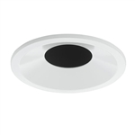 Juno Aculux Recessed Lighting 2308BHZ-WH-SF 2" Round Adjustable Regressed Beveled Pinhole LED, Low Voltage Self Flanged, White Trim
