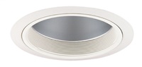 Juno Recessed Lighting 230CW-WH (230 CWWH) 6" Line Voltage, Economy A-Lamp Reflector with Baffle Trim, White Baffle, White Trim