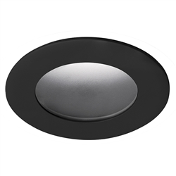 Juno Aculux Recessed Lighting 2311BHZ-BL-FM 2" Round Adjustable Lensed Pinhole LED, Low Voltage Flush Mount, Black Trim