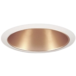 Juno Recessed Lighting 2320WHZ-WH (2320 WHZWH) 6" Fluorescent, Push-In Reflector Trim, Wheat Haze Reflector, White Trim