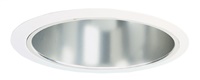 Juno Recessed Lighting 232C-WH (232 CWH) 6" Line Voltage, Fluorescent, Reflector Trim with Torsion Springs, Clear Reflector, White Trim