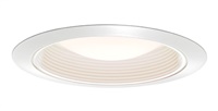 Juno Recessed Lighting 2330W-WH (2330 WWH) 6" LED, Fluorescent, White Baffle Trim with Regressed Dome Lens, White Trim