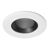 Juno Aculux Recessed Lighting 2332BHZ-WH-FM (2DPIN BD WHFM WET) New Construction 2" Round LED with 1-1/4" Pinhole, Wet Location, Black Diffuse Reflector, Flangeless, White Trim