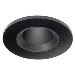 Juno Aculux Recessed Lighting 2337BHZ-BL-FM (2DPIN BD BLFM) New Construction 2" Round LED with 1-1/4" Pinhole, Black Diffuse Reflector, Flangeless, Black Trim