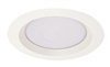 Juno Recessed Lighting 240-PW (240 PW) 6" Line Voltage, Fluorescent, Albalite Trim with Reflector, Plastic White Trim