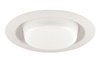 Juno Recessed Lighting 241-WH (241 WH) 6" Line Voltage, Fluorescent, Drop Opal Trim with Reflector, White Trim