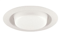 Juno Recessed Lighting 241-WH (241 WH) 6" Line Voltage, Fluorescent, Drop Opal Trim with Reflector, White Trim