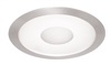 Juno Recessed Lighting 242-SC (242 SC) 6" LED, Line Voltage, Fluorescent, Frosted Lens Trim with Clear Center, Satin Chrome Trim