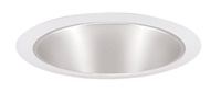 Juno Recessed Lighting 247HZ-WH (247S HZWH) 6" Line Voltage, Shallow Cone Trim, Haze Reflector, White Trim