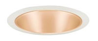 Juno Recessed Lighting 247WHZ-WH (247S WHZWH) 6" Line Voltage, Shallow Cone Trim, Wheat Haze Reflector, White Trim