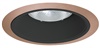 Juno Recessed Lighting 24B-ABZ (24 BBRZ) 6" LED, Line Voltage, Tapered Baffle Trim, Black Baffle, Aged Bronze Trim