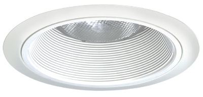 Juno Recessed Lighting 24W-WH (24 WWH) 6" LED, Line Voltage, Tapered Baffle Trim, White Baffle, White Trim