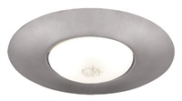 Juno Recessed Lighting 250-SC (250 SC) 6" Line Voltage, Open Frame Trim with BR30 Lamp, Satin Chrome Trim