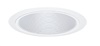 Juno Recessed Lighting 254W-WH (254 WWH) 6" Line Voltage, Deep Baffle Trim, White Baffle, White Trim