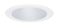 Juno Recessed Lighting 254W-WH (254 WWH) 6" Line Voltage, Deep Baffle Trim, White Baffle, White Trim