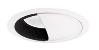 Juno Recessed Lighting 261B-WH (261 BWH) 6" Line Voltage, Fluorescent, Scoop Trim, Black Baffle, White Trim