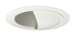 Juno Recessed Lighting 262W-WH 6" Compact Fluorescent  Wall Wash Baffle Trim, White Baffle, White Trim Ring