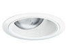 Juno Recessed Lighting 264W-WH (264 WWH) 6" Line Voltage, Adjustable Tapered Baffle Trim, White Baffle, White Trim