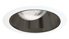 Juno Recessed Lighting 26B-WH (26 BWH) 6" LED, Line Voltage, Straight Cone Trim, Black Reflector, White Trim