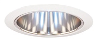 Juno Recessed Lighting 27C-WH (27 CWH) 6" LED, Line Voltage, Tapered Cone Trim, Clear Reflector, White Trim