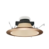 Juno Recessed Lighting 27HYP3-WHZ-ABZ (27HYP3 WHZABZ) 6" LED Hyperbolic Reflector Trim, Wheat Haze Cone, Classic Aged Bronze Trim Ring