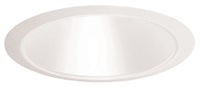 Juno Recessed Lighting 27W-WH (27 WWH) 6" LED, Line Voltage, Tapered Cone Trim, White Reflector, White Trim