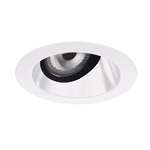 Juno Aculux 2AC W SF Recessed Lighting 2" LED, Low Voltage Round Adjustable Angle Cut Cone, White Specular Self Flanged Trim
