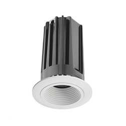 Juno 2" LED Recessed Lighting 2LEDTG2B-827F-WWH 2" LED Gen 2 Round Downlight Baffle 2700K 80 CRI, Flood Beam, White Baffle, White Trim Ring