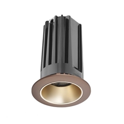 Juno 2" LED Recessed Lighting 2LEDTG2C-830F-WHZBZ 2" LED Gen 2 Round Downlight Cone 3000K 80 CRI, Flood Beam, Wheat Haze Reflector, Bronze Trim Ring