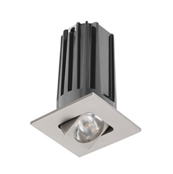 Juno 2" LED Recessed Lighting 2LEDTG2SQA-827F-SN 2" LED Gen 2 Square Adjustable 2700K 80 CRI, Flood Beam, Satin Nickel Finish